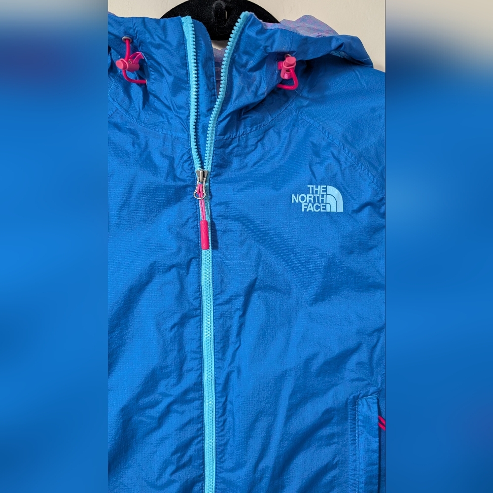 The North Face Women's HyVent 2.5L Rain Jacket Hooded Lightweight Size XS Blue - Picture 2 of 8